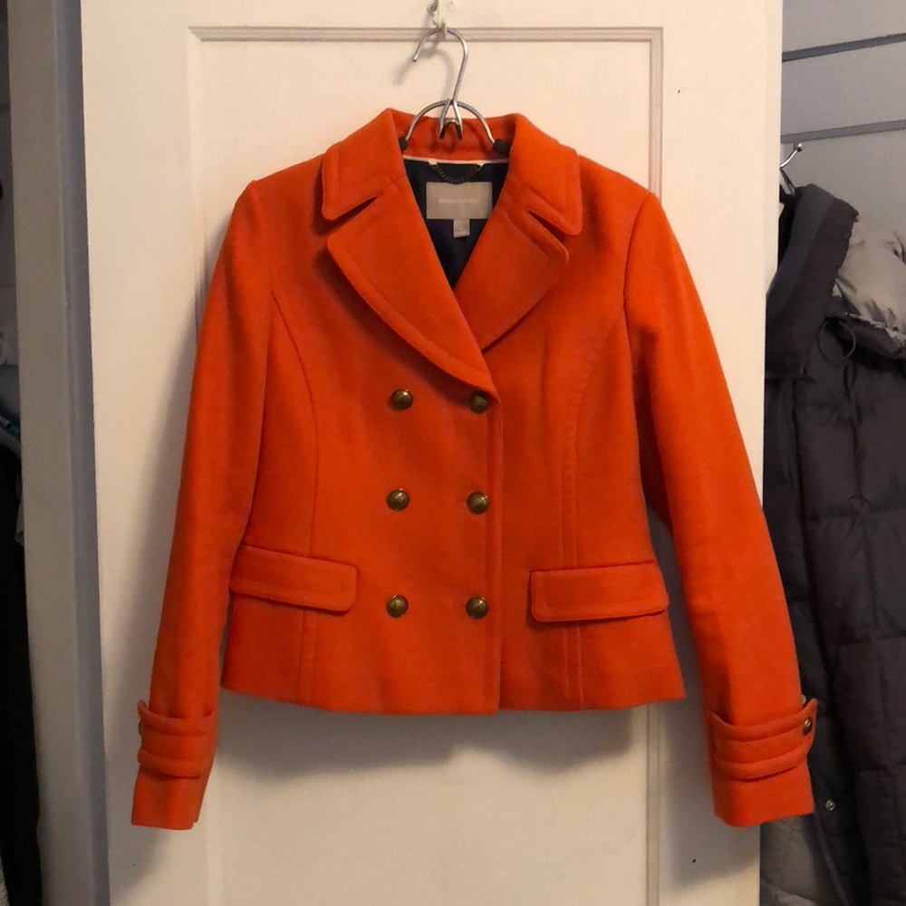 Orange Banana Republic Short Peacoat